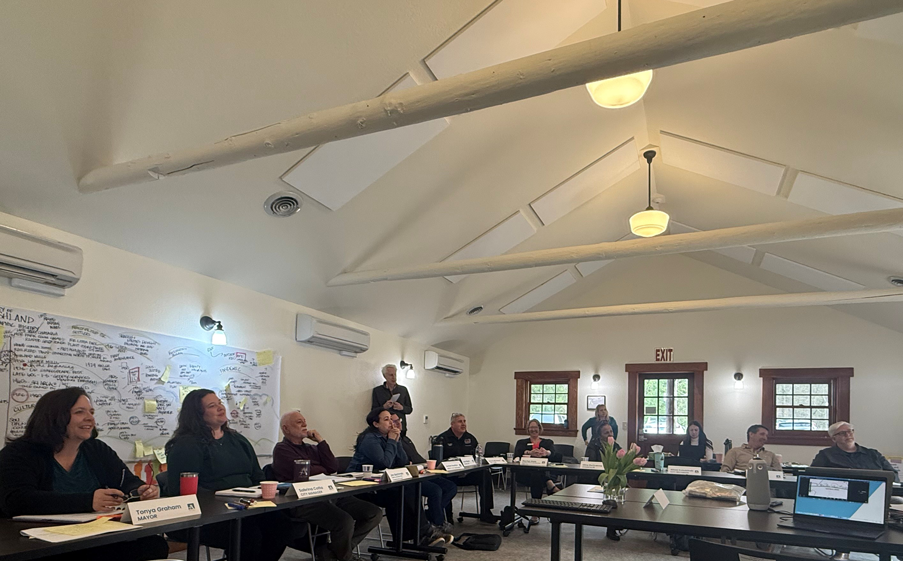 Group of people in a workshop