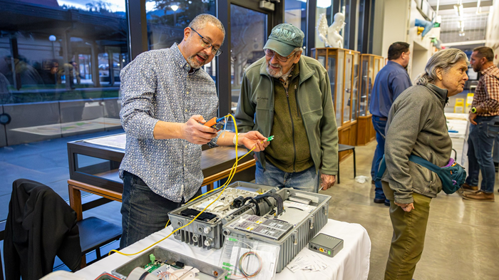 Ashland Fiber Network table at Town Hall - By Bob Palermini of Ashland.news