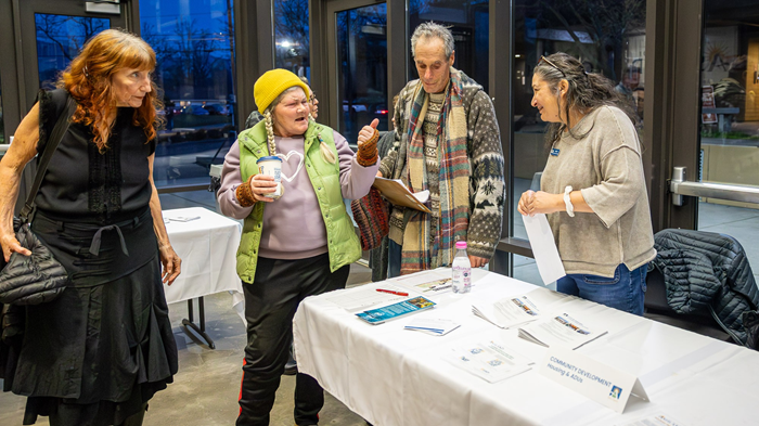 Housing and Human Services Table at Town Hall - Courtesy Bob Palermini of Ashland.news 