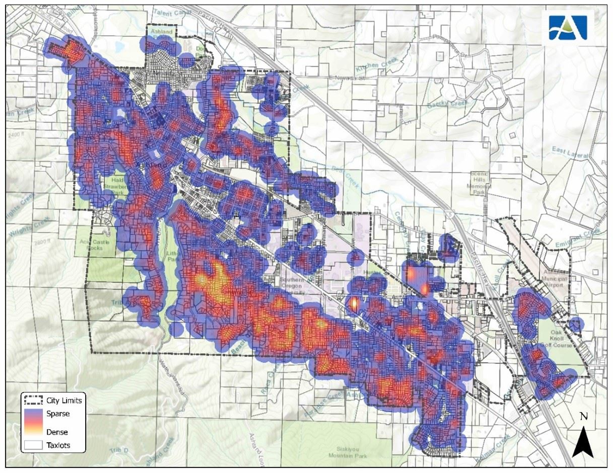 Map of Properties with the highest wildfire risk