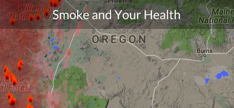 Map of outdoor air quality.