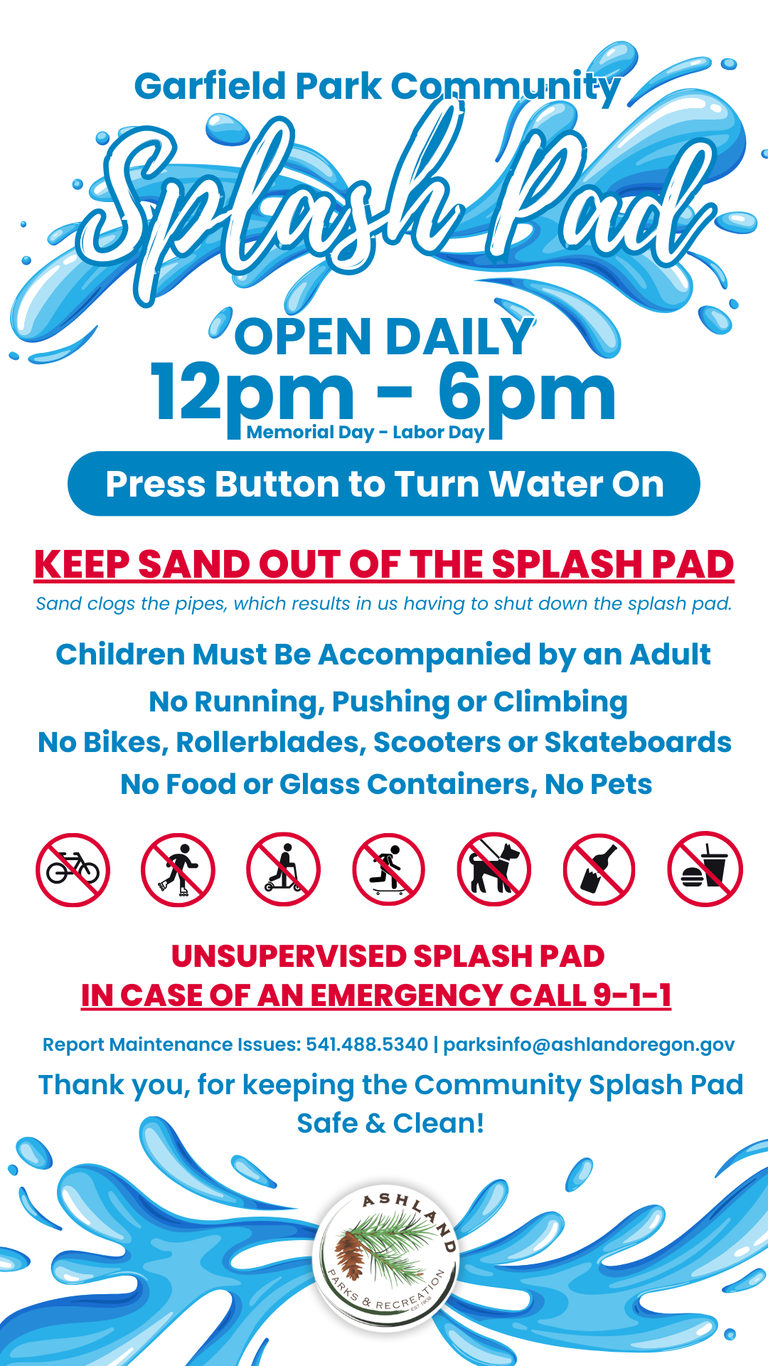 Splash Pad Sign (24W X 36H) (1056 x 816 px)