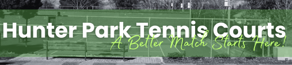 Hunter Park Tennis Courts rennovation, A better match starts here